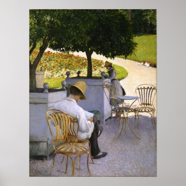 Caillebotte - The Orange Trees Poster (Front)