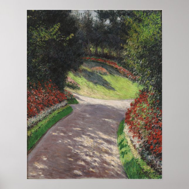 Caillebotte - The Path In The Garden Poster (Front)