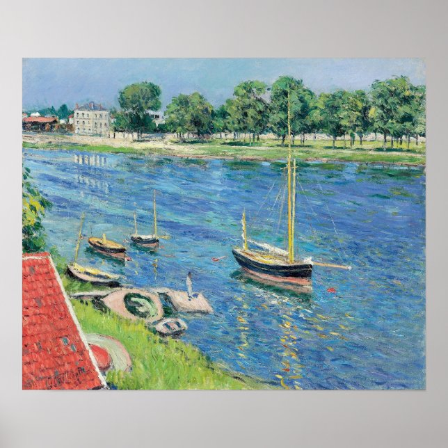 Caillebotte - The Seine At Argenteuil. Boats Poster (Front)