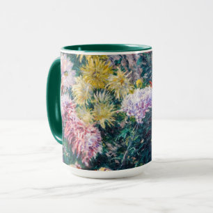 Caillebotte - White and Yellow Chrysanthemums Mug