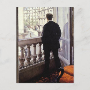 Caillebotte - Young Man at his Window Postcard