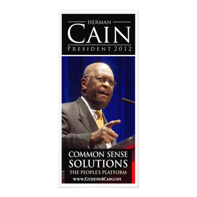 Cain 2012 Rack Card (Front)