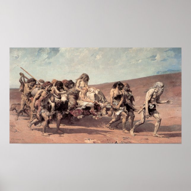 Cain Flying Before Jehovah's Curse Poster (Front)