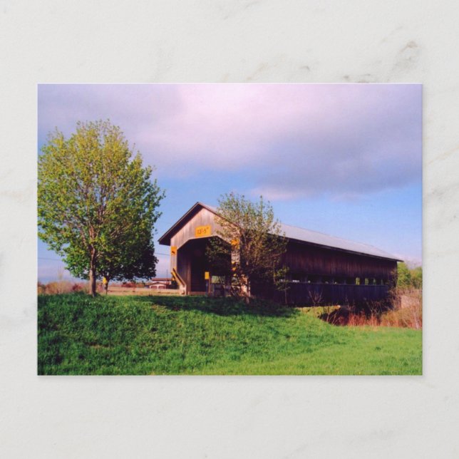 Cain Road Covered Bridge Postcard (Front)