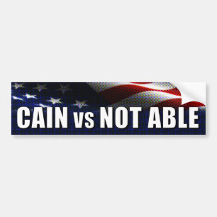 Cain vs Not Able Bumper Sticker
