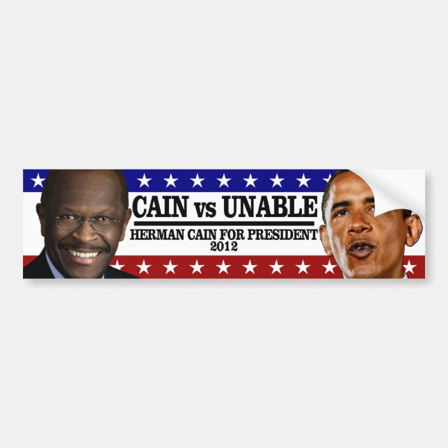 CAIN vs UNABLE Bumper Sticker (Front)