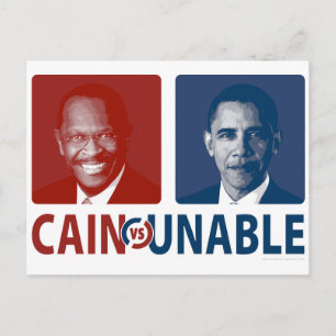 Cain Vs Unable Postcard