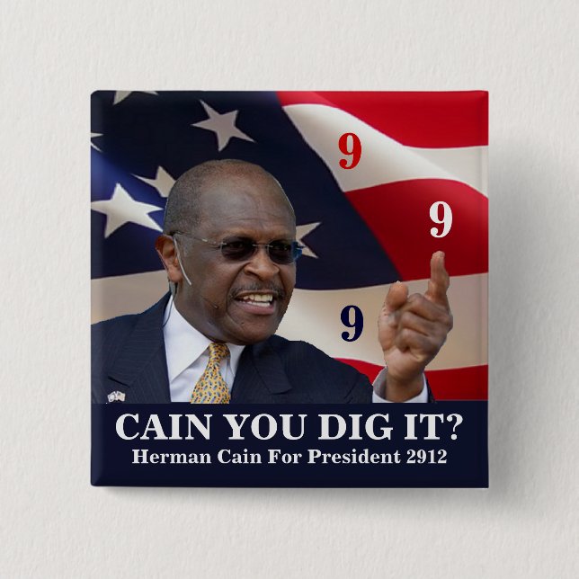 Cain You Dig It? 15 Cm Square Badge (Front)