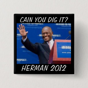 Cain you dig it? 15 cm square badge