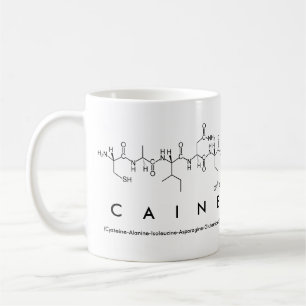 Caine peptide name mug