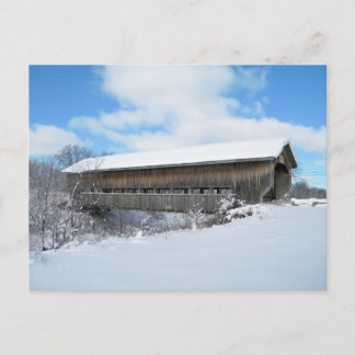 Caine Road Bridge in winter Postcard