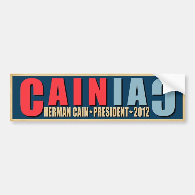 CAINiac for Herman Cain Bumper Sticker (Front)