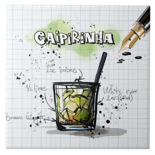 Caipirinha Ceramic Tile (Front)