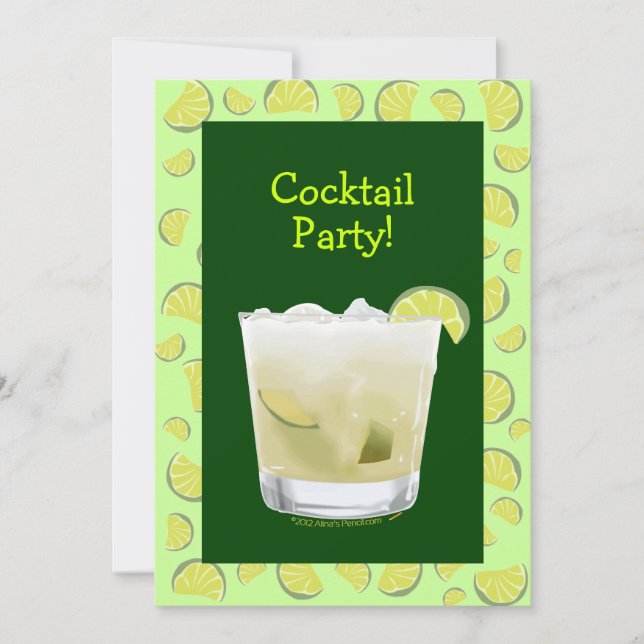 Caipirinha Cocktail Party Invitation Customisable (Front)