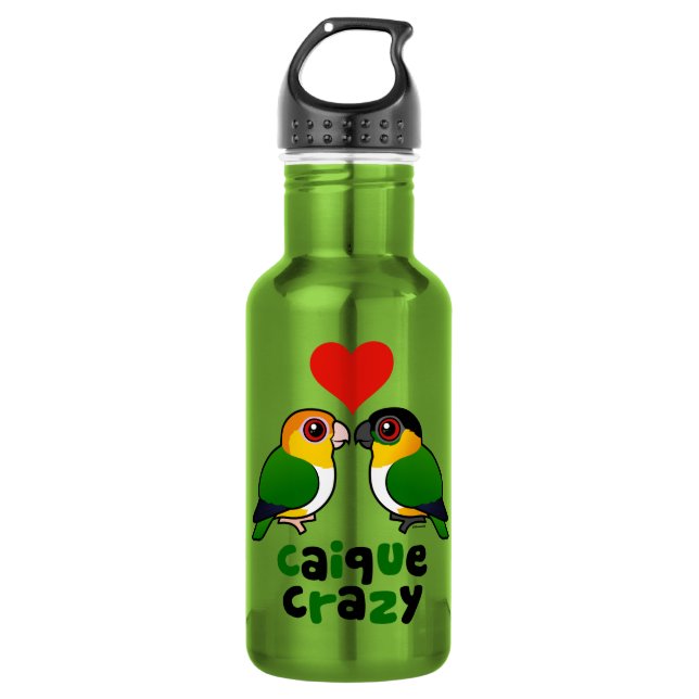 Caique Crazy 532 Ml Water Bottle (Front)