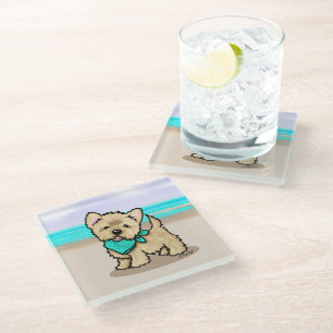 Cairn Cutieface Glass Coaster