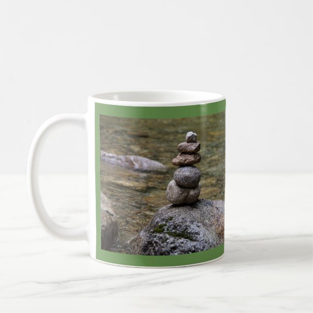Cairn in a Stream Mug with Helen Keller Quote (Left)