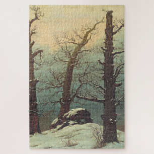 Cairn in Snow by Caspar David Friedrich Jigsaw Puzzle
