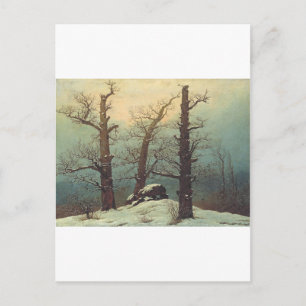 Cairn in Snow by Caspar David Friedrich Postcard