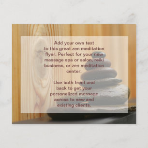 Cairn Meditation Stones Flyer
