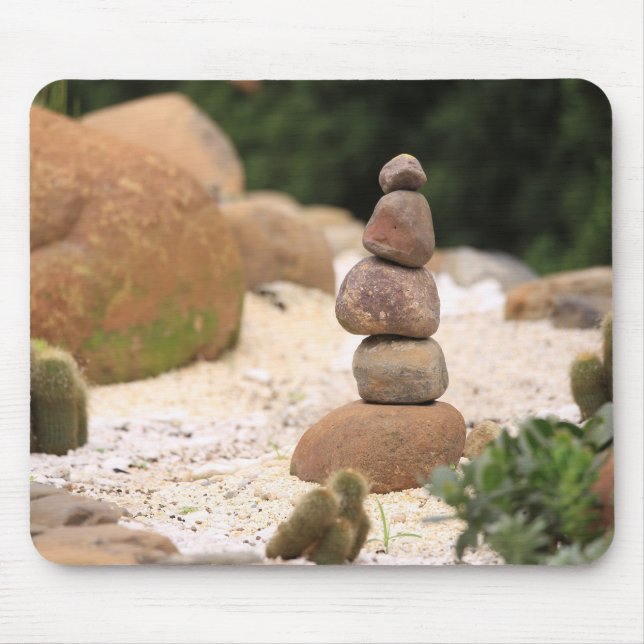 cairn, stone, rock mouse pad (Front)