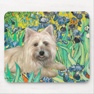 Cairn Terrier 4 - Irises Mouse Pad