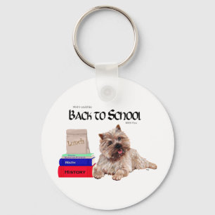 Cairn Terrier Back to School Key Ring
