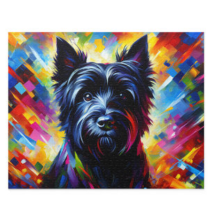 Cairn Terrier: Black Toto Dog Jigsaw Puzzle
