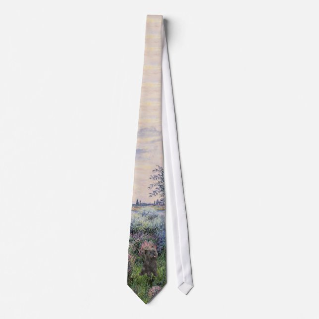 Cairn Terrier (br21) - By the Seine (Monet) Tie (Front)