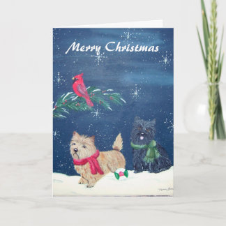 Cairn Terrier Christmas Card