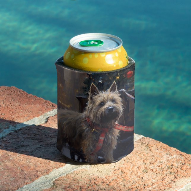 Cairn Terrier Christmas Festive Season  Can Cooler (In Situ Pool)