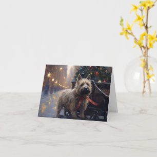 Cairn Terrier Christmas Festive Season  Card