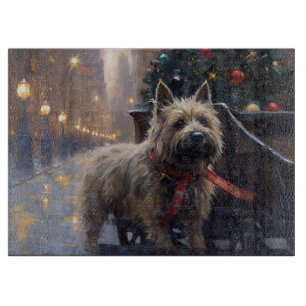 Cairn Terrier Christmas Festive Season Cutting Board