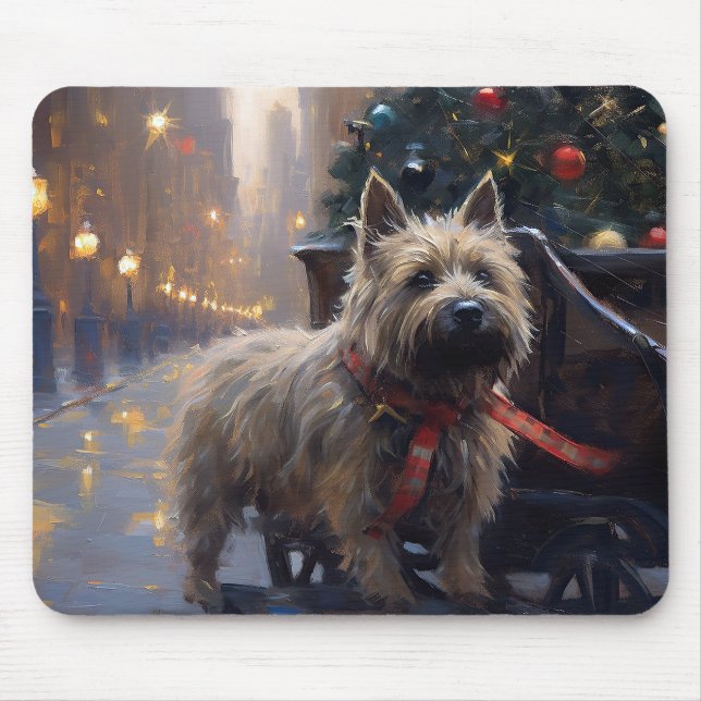 Cairn Terrier Christmas Festive Season  Mouse Pad (Front)