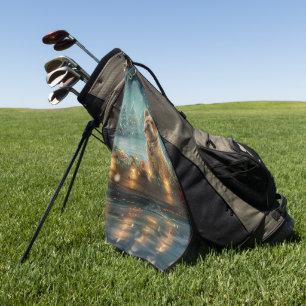 Cairn Terrier Christmas Festive Voyage Golf Towel