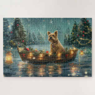 Cairn Terrier Christmas Festive Voyage Jigsaw Puzzle