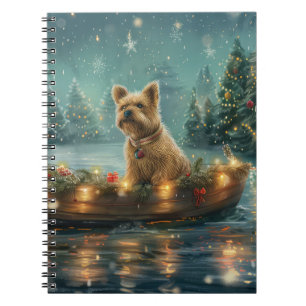 Cairn Terrier Christmas Festive Voyage Notebook