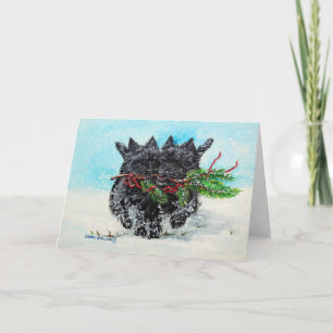 Cairn Terrier Christmas Holiday Card