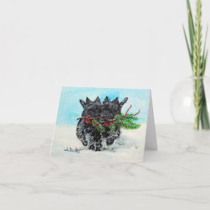 Cairn Terrier Christmas Holiday Card