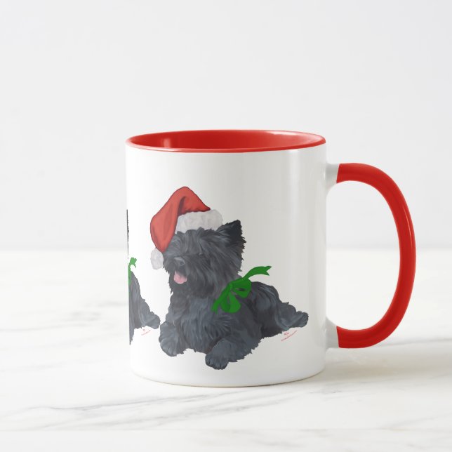 Cairn Terrier Christmas Mug (Right)