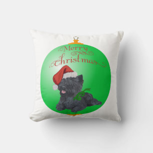 Cairn Terrier Christmas Ornaments Cushion