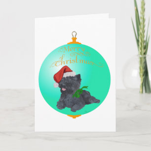Cairn Terrier Christmas Ornaments Holiday Card