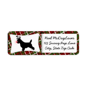 Cairn Terrier Christmas Return Address Label