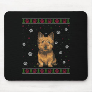 Cairn Terrier Christmas Sweater Xmas Pet Animal Do Mouse Pad