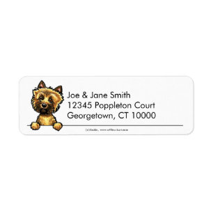 Cairn Terrier Clean & Simple Return Address Label