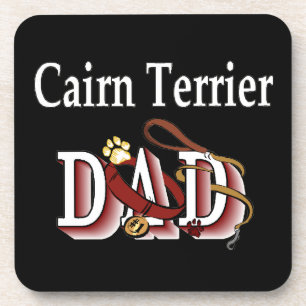 cairn terrier dad coaster