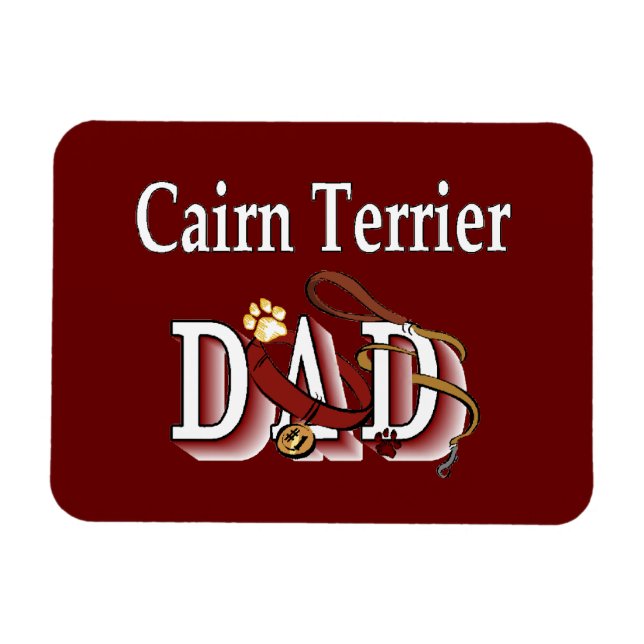 cairn terrier dad magnet (Horizontal)
