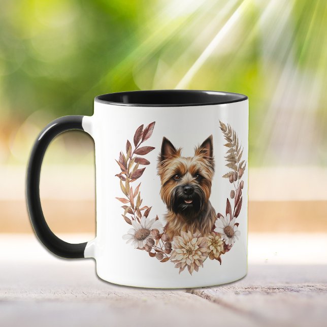 Cairn Terrier Dog Autumn Wreath Mug (Creator Uploaded)