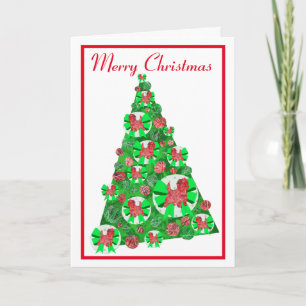 Cairn Terrier Dog Breed Silhouette Merry Christmas Card