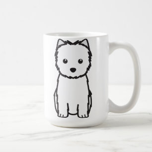 Cairn Terrier Dog Cartoon Coffee Mug
